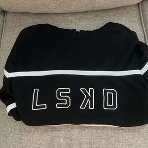 LSKD Black and White Stripe Sweatshirt